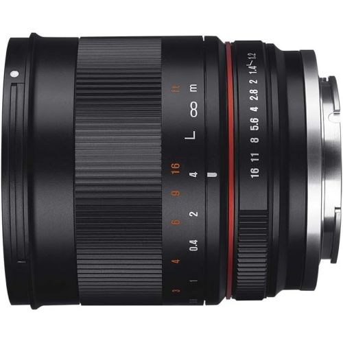  Rokinon RK50M-M 50mm F1.2 AS UMC High Speed Lens for Canon (Black)