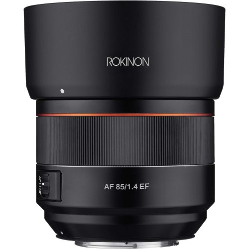  Rokinon 85mm F1.4 AF Lens for Canon EF Mount, Black (IO85AF-C)