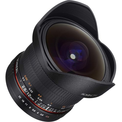  Rokinon 12mm F2.8 Ultra Wide Fisheye Lens for Pentax DSLR Cameras- Full Frame Compatible