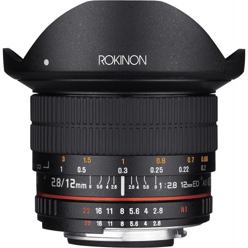  Rokinon 12mm F2.8 Ultra Wide Fisheye Lens for Pentax DSLR Cameras- Full Frame Compatible