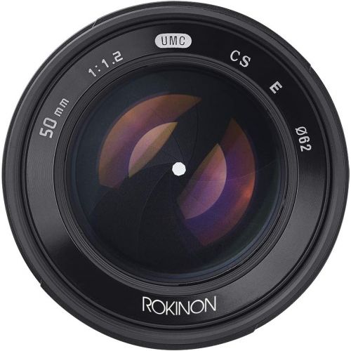  Rokinon RK50M-FX 50mm F1.2 AS UMC High Speed Lens Lens for Fuji (Black)