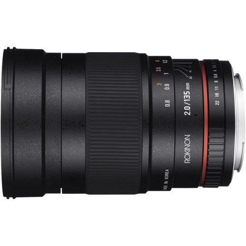  Rokinon 135mm F2.0 ED UMC Telephoto Lens for Fuji X Interchangeable Lens Cameras