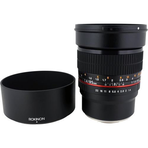  Rokinon 85M-P 85mm f1.4 Aspherical Lens for Pentax (Black)