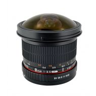 Samyang SYHD8M-C 8mm f3.5 HD Lens with Removable Hood for Canon