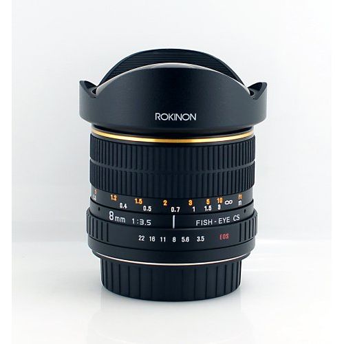  Rokinon FE8M-C 8mm F3.5 Fisheye Fixed Lens for Canon - Black