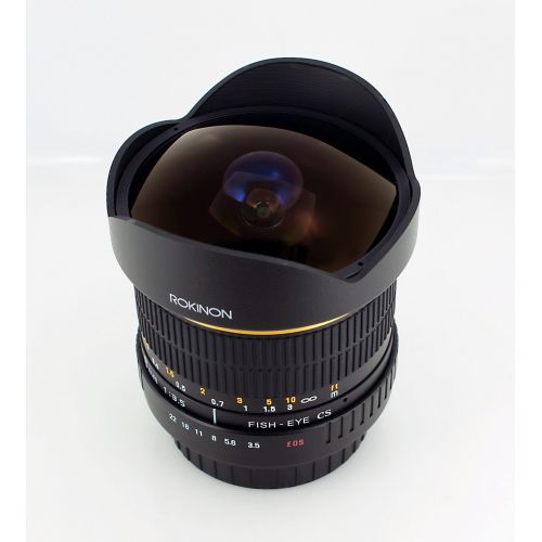  Rokinon FE8M-C 8mm F3.5 Fisheye Fixed Lens for Canon - Black