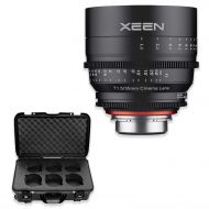 XEEN by ROKINON 16mm T2.6 Professional Cine Lens for Micro 43 Mount (Black) with Rokinon Xeen 6-Lens Carry-On Case