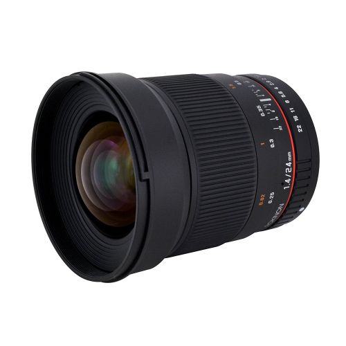  Rokinon RK24M-E 24mm F1.4 ED AS IF UMC Wide Angle Lens for Sony E-Mount (NEX) Cameras (Certified Refurbished)