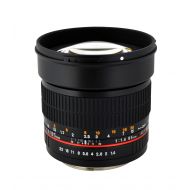 Rokinon 85M-C 85mm F1.4 Aspherical Fixed Lens for Canon (Black)