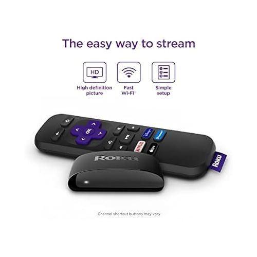  Roku Express HD Streaming Device with High-Speed HDMI Cable and Simple Remote, Guided Setup, and Fast Wi-Fi (2022) (Renewed)