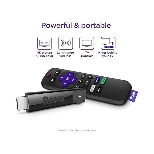  Roku Streaming Stick+ | HD/4K/HDR Streaming Device with Long-range Wireless and Roku Voice Remote with TV Controls