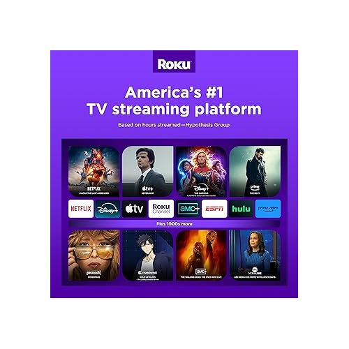  Roku Express 4K+ | Roku Streaming Device 4K/HDR, Roku Voice Remote, Free & Live TV