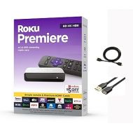 Roku 3920RW-SW Premiere | 4K/HDR Streaming Media Player Wi-Fi Enabled with Premium High Speed HDMI Cable and Simple Remote, with MTC HDMI Cable and USB Extension Cord