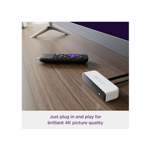  Roku 3920RW-SW Premiere | 4K/HDR Streaming Media Player Wi-Fi Enabled with Premium High Speed HDMI Cable and Simple Remote