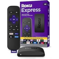 Roku Express | HD Roku Streaming Device with Standard Remote (no TV controls), Free & Live TV