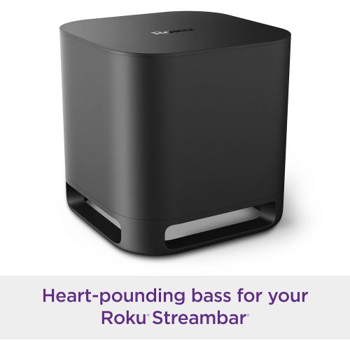  [아마존베스트]Roku Streambar, 4K/HD/HDR Streaming Media Player & Premium Audio All in One, Includes Roku Voice Remote, Released 2020 + Roku Wireless Subwoofer