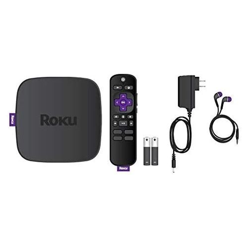  [아마존베스트]Roku Ultra LT 4K/HDR/HD Streaming Player with Enhanced Voice Remote, Ethernet, MicroSD with Premium 6FT 4K Ready HDMI Cable