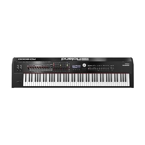 롤랜드 Roland RD-2000 88 Weighted Keys Digital Stage Piano - Bundle With Roland RPU-3 Pedal Unit with 3 Separate 1/4