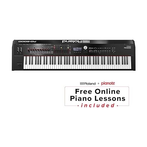 롤랜드 Roland RD-2000 88 Weighted Keys Digital Stage Piano - Bundle With Roland RPU-3 Pedal Unit with 3 Separate 1/4