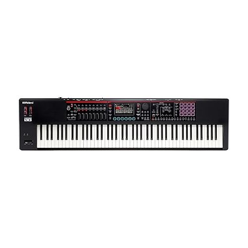 롤랜드 Roland FANTOM 8 Synthesizer (FANTOM-08) & RPU-3 Electronic Keyboard Pedal or Footswitch, 3 Pedal
