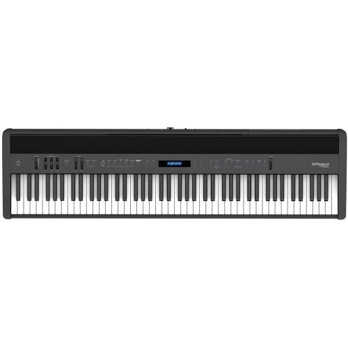 롤랜드 Roland FP-60X 88-Key SuperNATURAL Portable Digital Piano, Black Bundle with Stand, Bench, Sustain Pedal, Studio Monitor Headphones (Black)