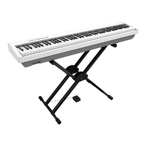 롤랜드 Roland FP-30X Digital Piano with Built-in Powerful Amplifier and Stereo Speakers. Rich Tone and Authentic Ivory 88-Note PHA-4 Keyboard for unrivalled Acoustic Feel and Sound. (FP-30X-WH), White