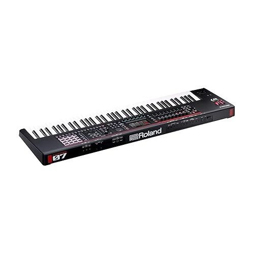 롤랜드 Roland Fantom-07 Synthesizer Keyboard - Bundle with Sustain Pedal, Instructional DVD, Online Piano Lessons, and Austin Bazaar Polishing Cloth