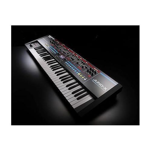 롤랜드 Roland Juno X Synthesizer Bundle with Sustain Pedal, Adjustable Stand, Bench, Dust Cover, Online Piano Classes, and Austin Bazaar Polishing Cloth