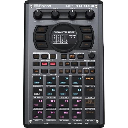 롤랜드 Roland SP-404MKII Creative Sampler and Effector with 16GB Internal Storage, 32-Voice Polyphony and 160 Samples Per Project (SP-404MK2)