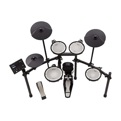 롤랜드 Roland V-Drums TD-07KV Electronic Drum Set Bundle with Drumstick Bag, 3.5mm Audio Cable, 3 Pairs of Drumsticks, and Austin Bazaar Polishing Cloth