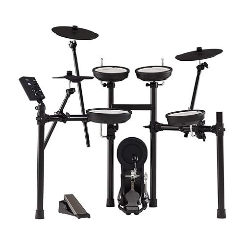 롤랜드 Roland V-Drums TD-07KV Electronic Drum Set Bundle with Drumstick Bag, 3.5mm Audio Cable, 3 Pairs of Drumsticks, and Austin Bazaar Polishing Cloth