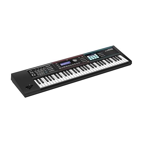 롤랜드 Roland Juno DS-61 Synthesizer Bundle with Sustain Pedal, Adjustable Stand, Bench, Dust Cover, Austin Bazaar Instructional DVD, Online Piano Lessons, and Polishing Cloth