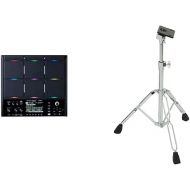 Roland SPD-SX PRO Flagship Sampling Drummers & Other Musicians | 9 Playing Surfaces, 8 External Trigger Inputs, Color Display & PDS-20 Drum Pad Solid Stand Support Percussion Instruments, chrome
