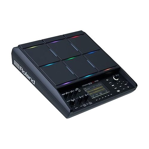 롤랜드 Roland SPD-SX PRO Flagship Sampling Drummers & Other Musicians | 9 Playing Surfaces, 8 External Trigger Inputs, Color Display & PDS-20 Drum Pad Solid Stand Support Percussion Instruments, chrome