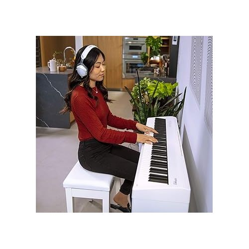 롤랜드 Roland FP-30X Digital Piano with Built-in Powerful Amplifier and Stereo Speakers. Rich Tone Authentic Ivory 88-Note PHA-4 Keyboard for unrivalled Acoustic Feel Sound. (FP-30X-BK), Black