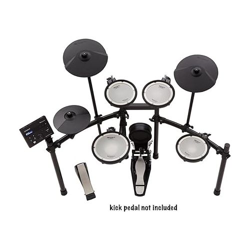 롤랜드 Roland TD-07KV Electronic V-Drums Kit - Legendary Dual-Ply All Mesh Head kit with superior expression and playability - Bluetooth Audio & MIDI - USB for recording audio and MIDI data - 40 FREE Melodic