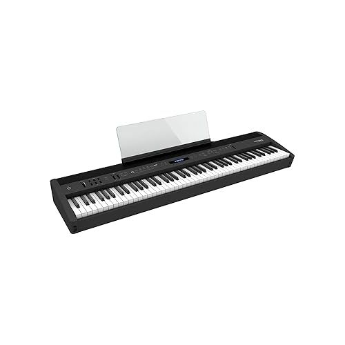 롤랜드 Roland FP-60X Digital Piano - Black Bundle with Adjustable Stand, Bench, Sustain Pedal, Austin Bazaar Instructional DVD, Online Piano Classes, and Polishing Cloth