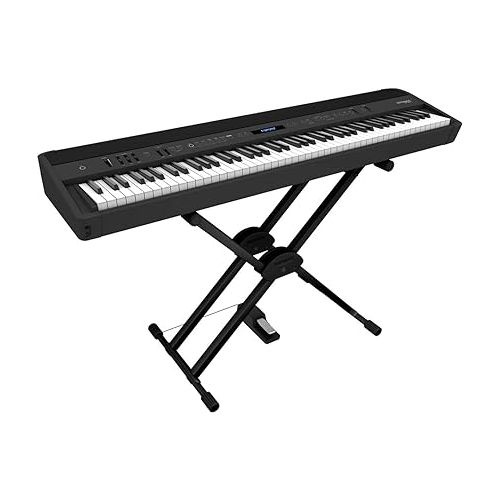 롤랜드 Roland, 88-Key FP-90X Portable Digital Piano with Premium Features and Built-in Powerful Amplifier and Stereo Speakers (FP-90X-BK)