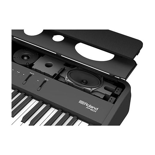 롤랜드 Roland, 88-Key FP-90X Portable Digital Piano with Premium Features and Built-in Powerful Amplifier and Stereo Speakers (FP-90X-BK)