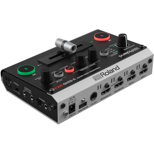 롤랜드 Roland V-02HD MK II - Streaming Video Mixer - The World’s Easiest Two-Camera Livestreaming Solution. Ideal for Online Teachers, Gamers, Worship and All Other Content Makers