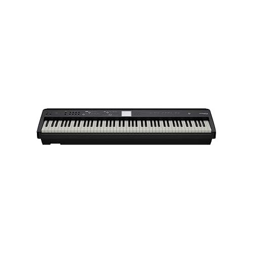 롤랜드 Roland FP-E50 Digital Piano Bundle with Adjustable Stand, Bench, Deluxe Sustain Pedal, Piano Book, Instructional DVD, Online Piano Lessons, and Austin Bazaar Polishing Cloth - Black