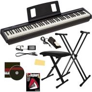 Roland FP-10 Digital Piano Bundle with Adjustable Stand, Bench, Sustain Pedal, Instructional Book, Austin Bazaar Instructional DVD, Online Piano Lessons, and Polishing Cloth