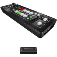 Roland V-1HD Portable 4 x HDMI Video Switcher & UVC-01 USB Capture Device Kit