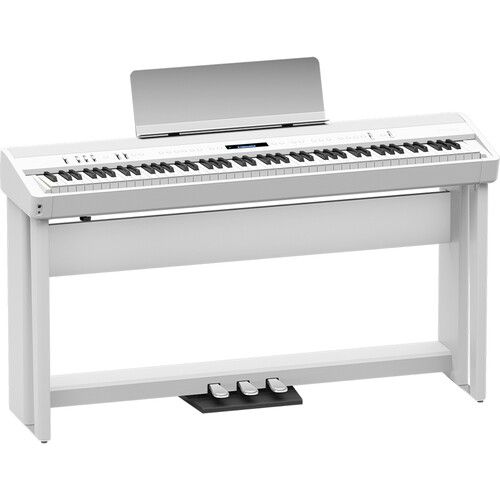 롤랜드 Roland KPD-90 3-Pedal Unit for FP-90 / FP-90X and FP-60 / FP-60X Digital Pianos (White)