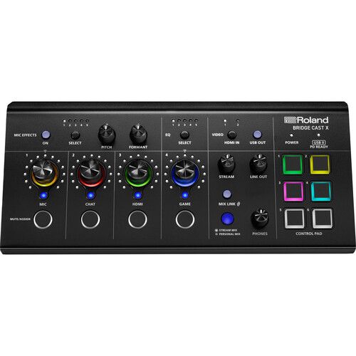 롤랜드 Roland BRIDGE CAST X Dual Bus Streaming Mixer and Video Capture