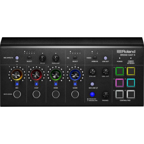 롤랜드 Roland BRIDGE CAST X Dual Bus Streaming Mixer and Video Capture