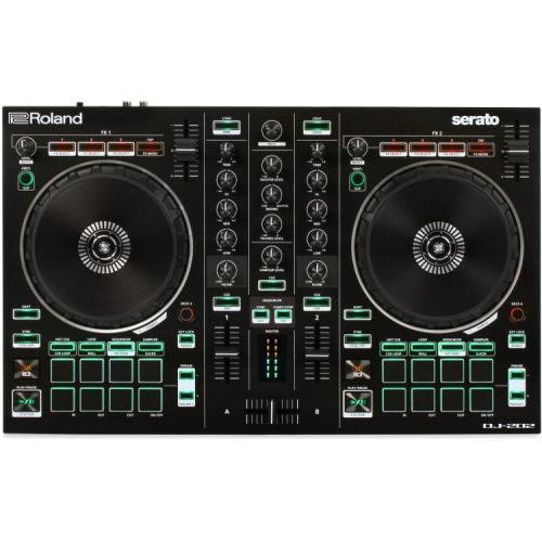 롤랜드 Roland DJ-202 4-deck Serato DJ Controller with Drum Machine with Bag