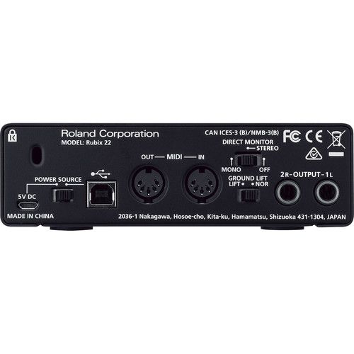 롤랜드 Roland Rubix22 2x2 USB Audio Interface