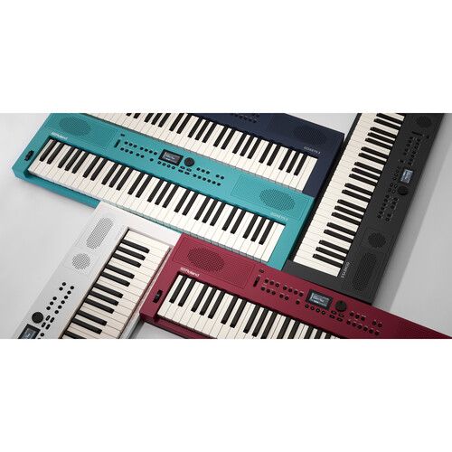 롤랜드 Roland GO:KEYS 3 61-Key Touch-Sensitive Portable Keyboard (Turquoise)