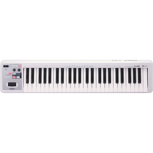 롤랜드 Roland A-49 - MIDI Keyboard Controller (White)